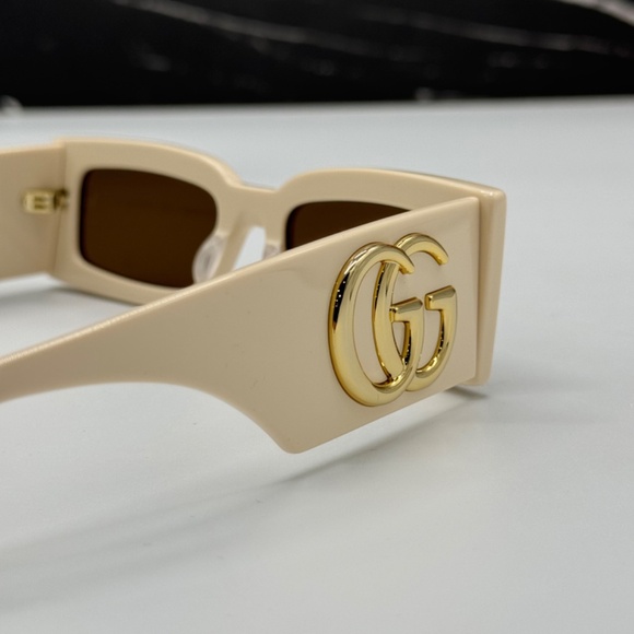 NEW GG1425S 004 GUCCI YELLOW BROWN SQUARE WOMEN SUNGLASSES main image 7